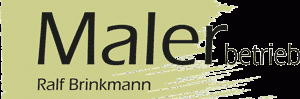 Brinkmann Logo eines Malerbetriebs mit dem Namen "Ralf Brinkmann".